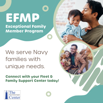 Advertisement promoting Exceptional Family Member Program.