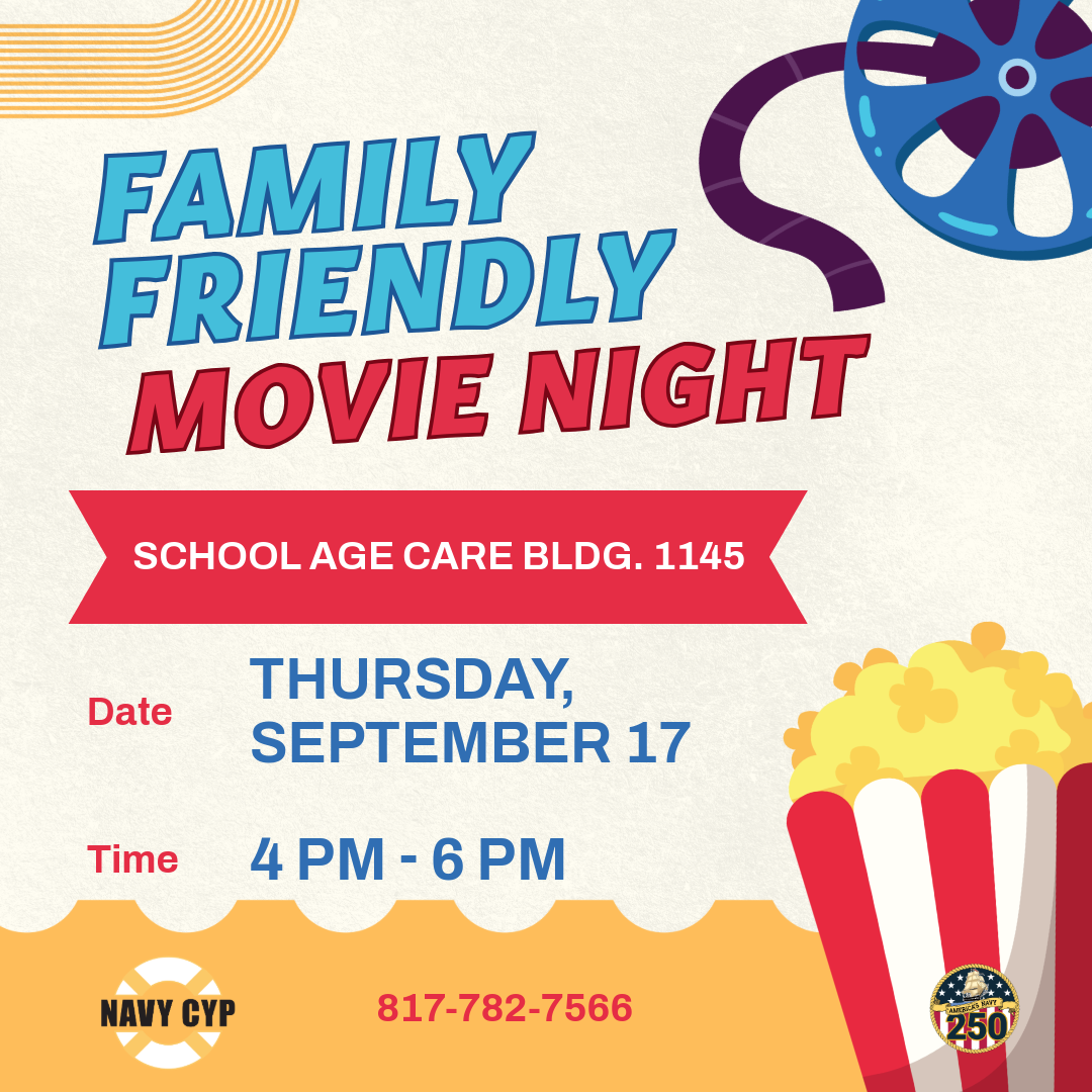 Promotion advertising family friendly movie at building 1145 on September 17. Call 817-782-7566