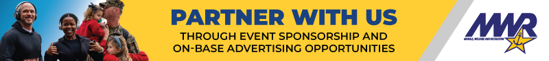 Advertisement promoting sponsorship and on-base advertising opportunities.